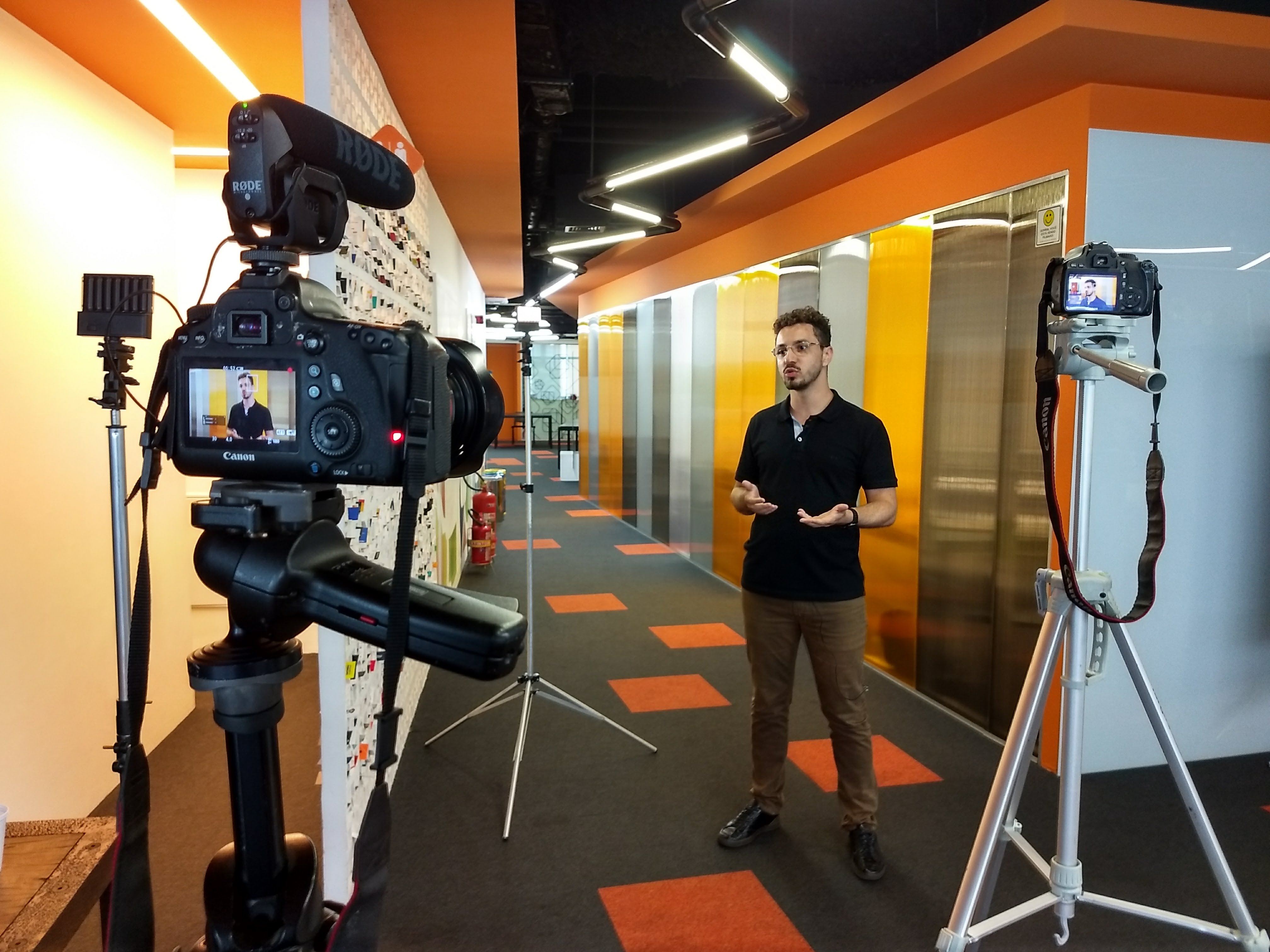 Gravação de conteúdo de divulgação de um estudo